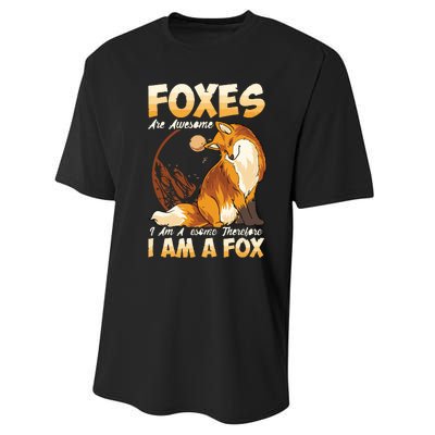 Fox Foxes Are Awesome Cute Fox Performance Sprint T-Shirt