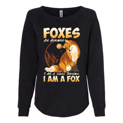 Fox Foxes Are Awesome Cute Fox Womens California Wash Sweatshirt