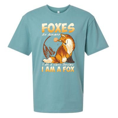 Fox Foxes Are Awesome Cute Fox Sueded Cloud Jersey T-Shirt