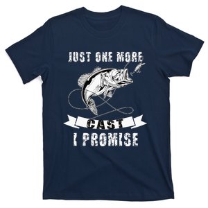 Fishing Funny Angler Retro Just One More Cast T-Shirt