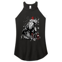 Fallen Fireman American Flag Thin Red Line Firefighter Women's Perfect Tri Rocker Tank