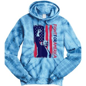 Fight For America Trump 2024 Tie Dye Hoodie