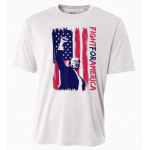 Fight For America Trump 2024 Cooling Performance Crew T-Shirt