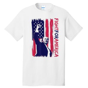 Fight For America Trump 2024 Tall T-Shirt