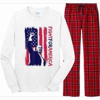 Fight For America Trump 2024 Long Sleeve Pajama Set