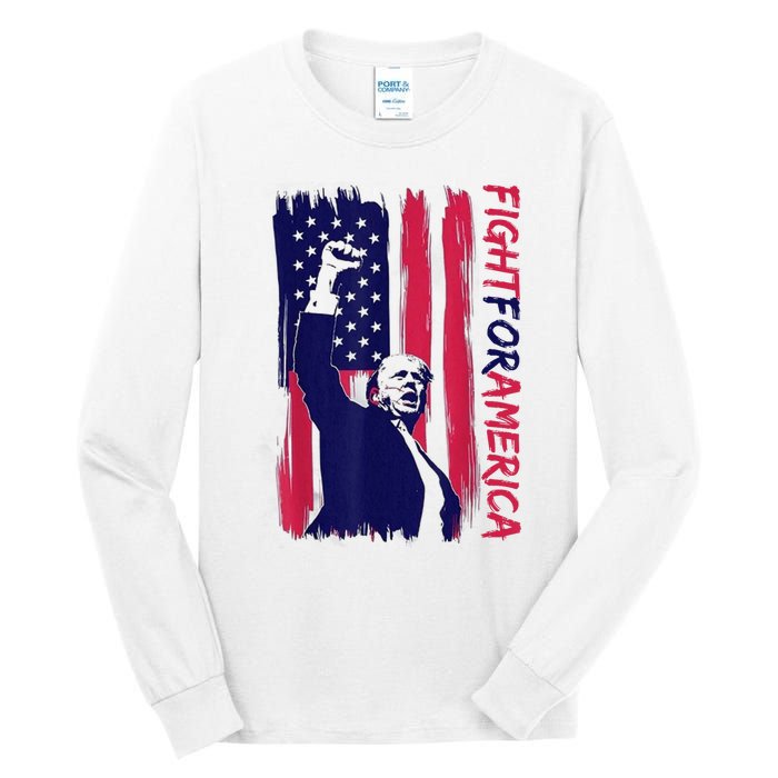 Fight For America Trump 2024 Tall Long Sleeve T-Shirt