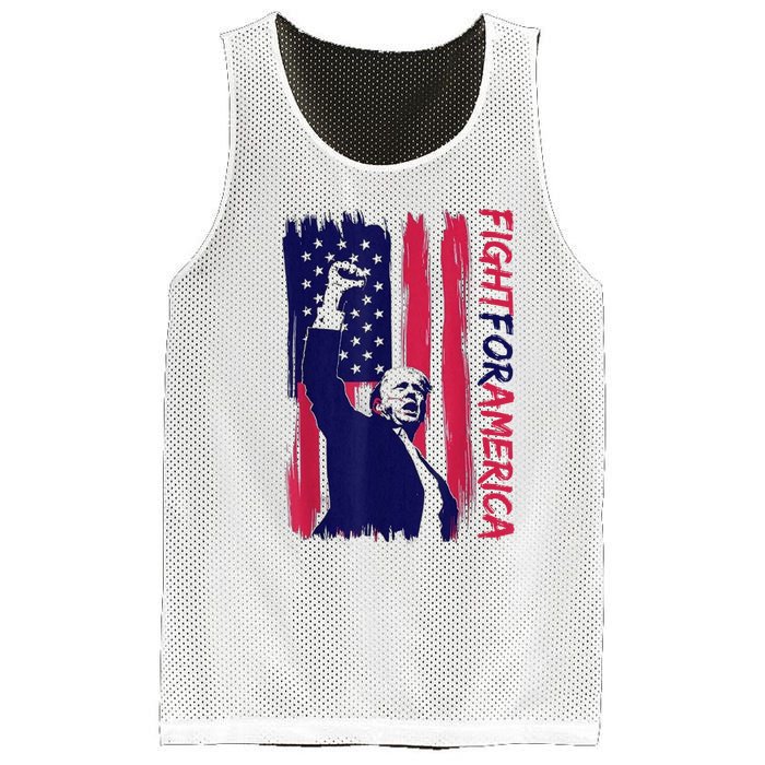 Fight For America Trump 2024 Mesh Reversible Basketball Jersey Tank