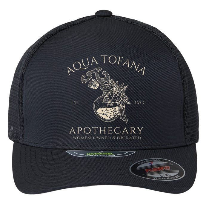 Funny Feminist Aqua Tofana Apothecary Vintage = Flexfit Unipanel Trucker Cap