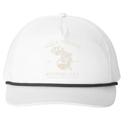 Funny Feminist Aqua Tofana Apothecary Vintage = Snapback Five-Panel Rope Hat