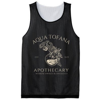 Funny Feminist Aqua Tofana Apothecary Vintage = Mesh Reversible Basketball Jersey Tank