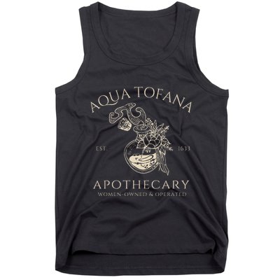 Funny Feminist Aqua Tofana Apothecary Vintage = Tank Top