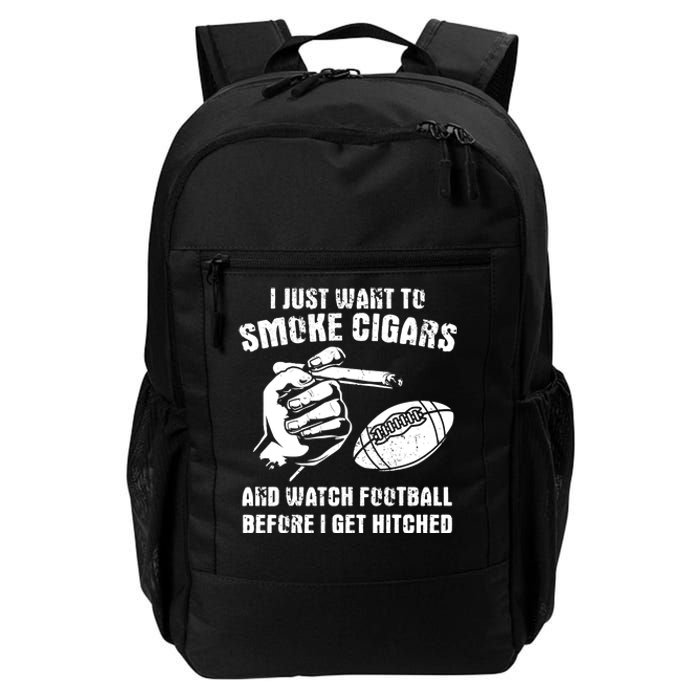 Funny Football And Cigars Bachelor Party Cigar Smoker Design Daily Commute Backpack