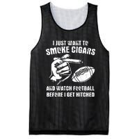 Funny Football And Cigars Bachelor Party Cigar Smoker Design Mesh Reversible Basketball Jersey Tank