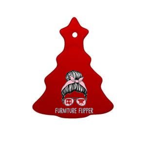 Furniture Flipper Awesome Home Business Flipping Messy Bun Ceramic Tree Ornament