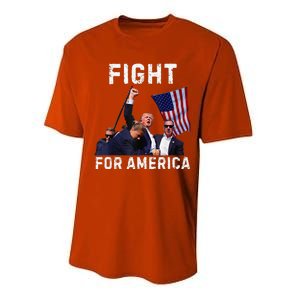 Fight For America Trump 2024 Assassination Attempt Performance Sprint T-Shirt