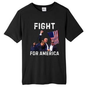 Fight For America Trump 2024 Assassination Attempt Tall Fusion ChromaSoft Performance T-Shirt