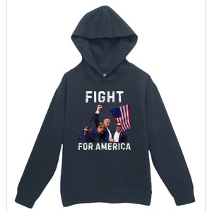 Fight For America Trump 2024 Assassination Attempt Urban Pullover Hoodie