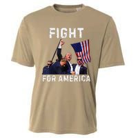 Fight For America Trump 2024 Assassination Attempt Cooling Performance Crew T-Shirt