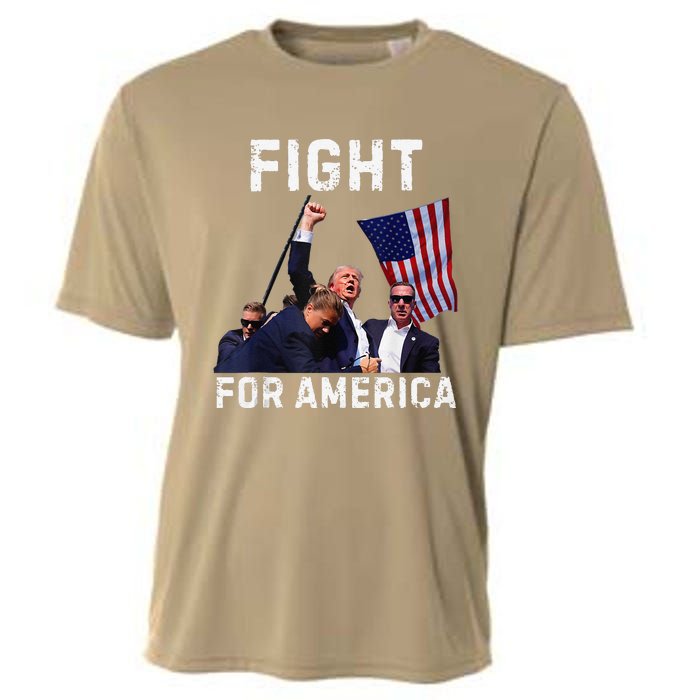 Fight For America Trump 2024 Assassination Attempt Cooling Performance Crew T-Shirt