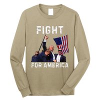 Fight For America Trump 2024 Assassination Attempt Long Sleeve Shirt