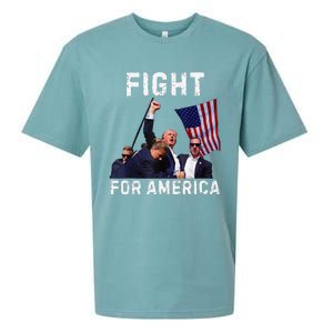 Fight For America Trump 2024 Assassination Attempt Sueded Cloud Jersey T-Shirt