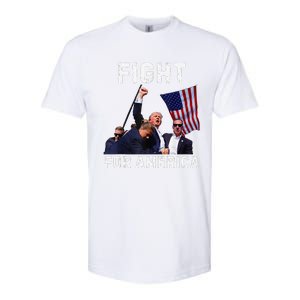 Fight For America Trump 2024 Assassination Attempt Softstyle CVC T-Shirt