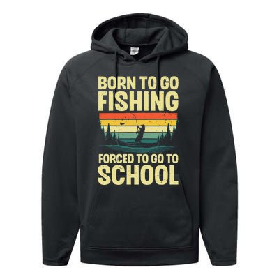 Funny Fishing Art For Fishing Fish Fisherman Gift Performance Fleece Hoodie