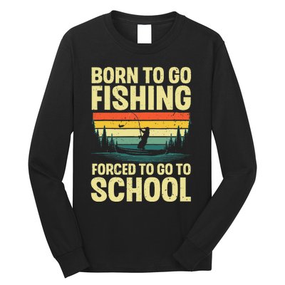 Funny Fishing Art For Fishing Fish Fisherman Gift Long Sleeve Shirt