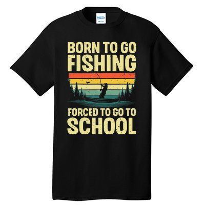 Funny Fishing Art For Fishing Fish Fisherman Gift Tall T-Shirt