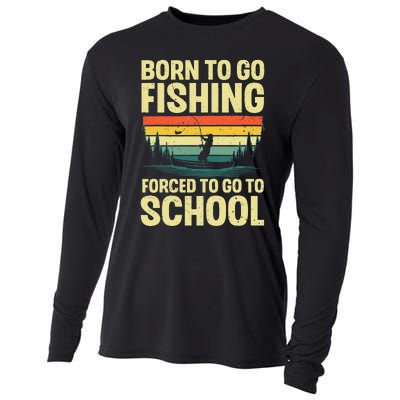 Funny Fishing Art For Fishing Fish Fisherman Gift Cooling Performance Long Sleeve Crew