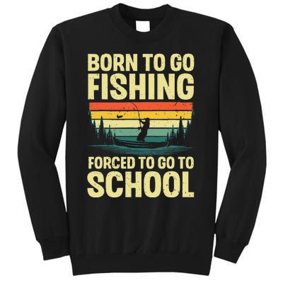 Funny Fishing Art For Fishing Fish Fisherman Gift Tall Sweatshirt