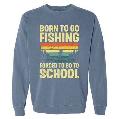 Funny Fishing Art For Fishing Fish Fisherman Gift Garment-Dyed Sweatshirt