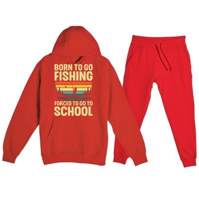 Funny Fishing Art For Fishing Fish Fisherman Gift Premium Hooded Sweatsuit Set