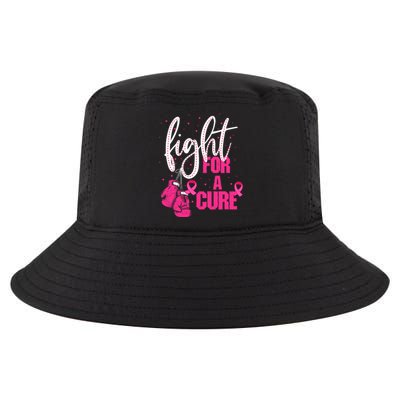 Fight For A Cure Pink Ribbon Breast Cancer Awareness Cool Comfort Performance Bucket Hat