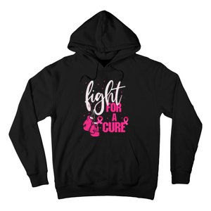 Fight For A Cure Pink Ribbon Breast Cancer Awareness Hoodie