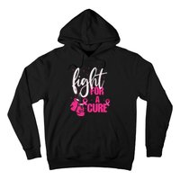 Fight For A Cure Pink Ribbon Breast Cancer Awareness Hoodie