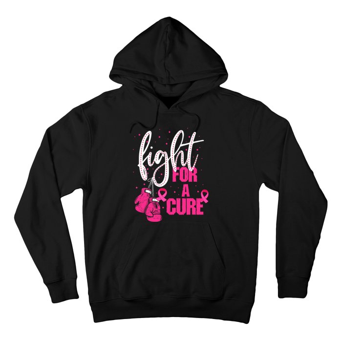 Fight For A Cure Pink Ribbon Breast Cancer Awareness Hoodie