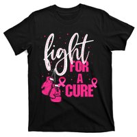 Fight For A Cure Pink Ribbon Breast Cancer Awareness T-Shirt