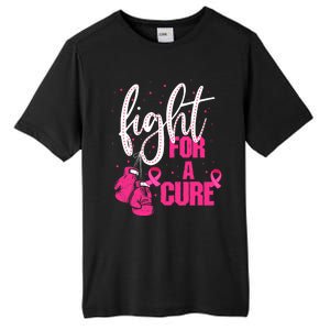 Fight For A Cure Pink Ribbon Breast Cancer Awareness Tall Fusion ChromaSoft Performance T-Shirt