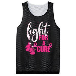 Fight For A Cure Pink Ribbon Breast Cancer Awareness Mesh Reversible Basketball Jersey Tank