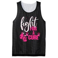 Fight For A Cure Pink Ribbon Breast Cancer Awareness Mesh Reversible Basketball Jersey Tank