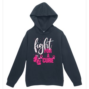 Fight For A Cure Pink Ribbon Breast Cancer Awareness Urban Pullover Hoodie