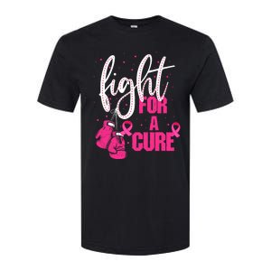 Fight For A Cure Pink Ribbon Breast Cancer Awareness Softstyle CVC T-Shirt