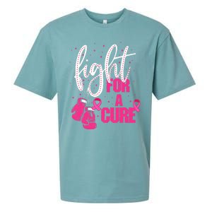 Fight For A Cure Pink Ribbon Breast Cancer Awareness Sueded Cloud Jersey T-Shirt