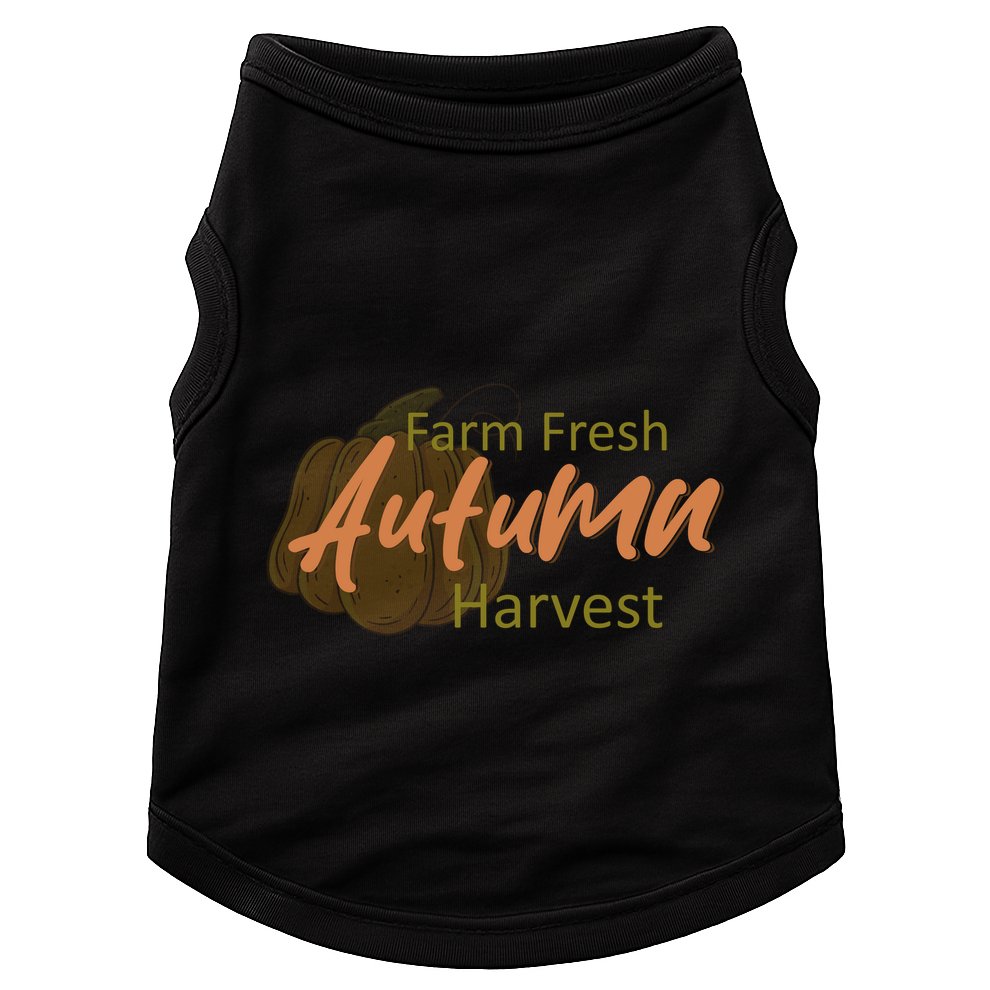 Farm Fresh Autumn Harvest Theme Doggie Tank