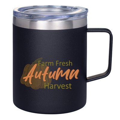 Farm Fresh Autumn Harvest Theme 12oz Stainless Steel Coffee Mug