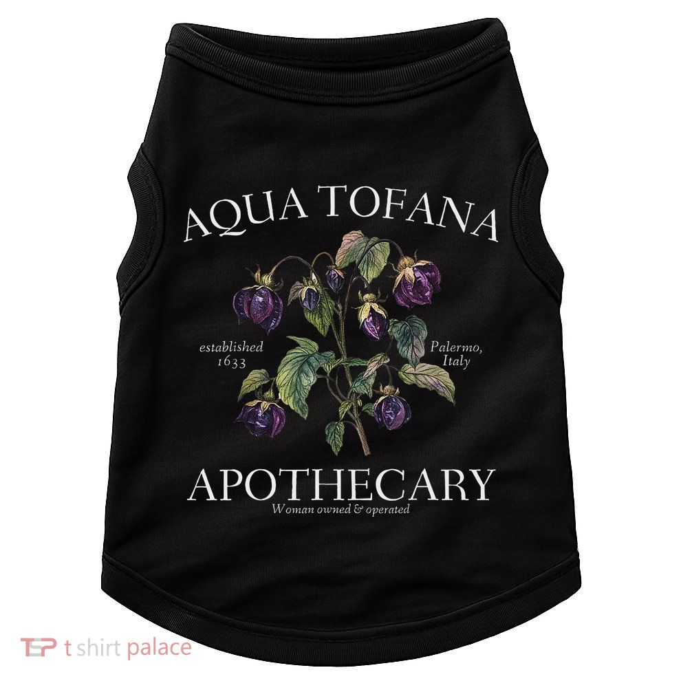 Funny Feminist Aqua Tofana Apothecary Vintage Design Doggie Tank