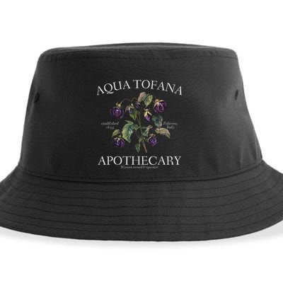 Funny Feminist Aqua Tofana Apothecary Vintage Design Sustainable Bucket Hat