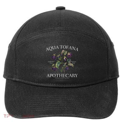 Funny Feminist Aqua Tofana Apothecary Vintage Design 7-Panel Snapback Hat