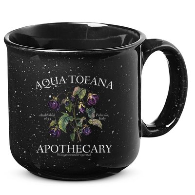 Funny Feminist Aqua Tofana Apothecary Vintage Design 15oz Campfire Ceramic Mug